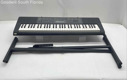 Casio CTK-2080 Black 61-Key Portable Electronic Keyboard With Stand Not Tested