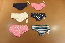 Old Navy Girls Size Small Multicolor Hipster Underwear 6-Pack NWT