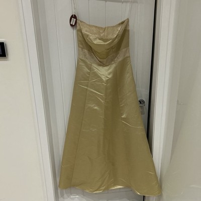Vintage Kleid Gold Dazzle Tous Les Jours Uk 14