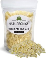 Natural Pine Gum Rosin 2.2 Lbs, Resin, Resin for Beeswax Wraps,...