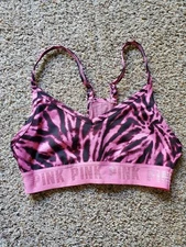 Womens Victoria Secret Pink Active Sports Bra Support Top, Size XS