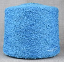 EINZELWEICHES MOHAIR LOOPGARN AQUABLAU * RIESIGE 1 KG KONE * PUDEL STRICKWOLLE