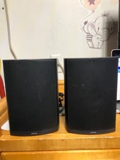 Jamo Indoor Outdoor Speakers (2) IN BLACK - Tested Working