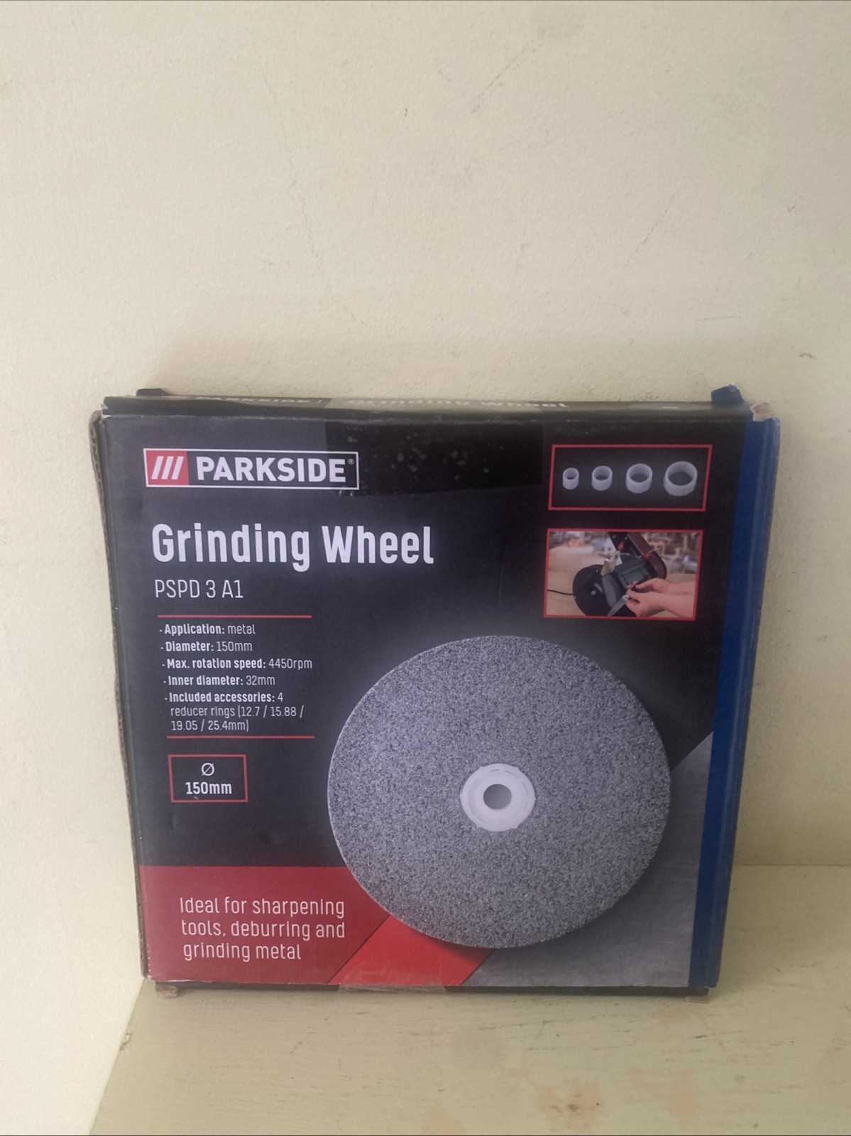 Parkside Grinding Wheel PSPD 3 A1 150mm Ideal For Sharpening Tools