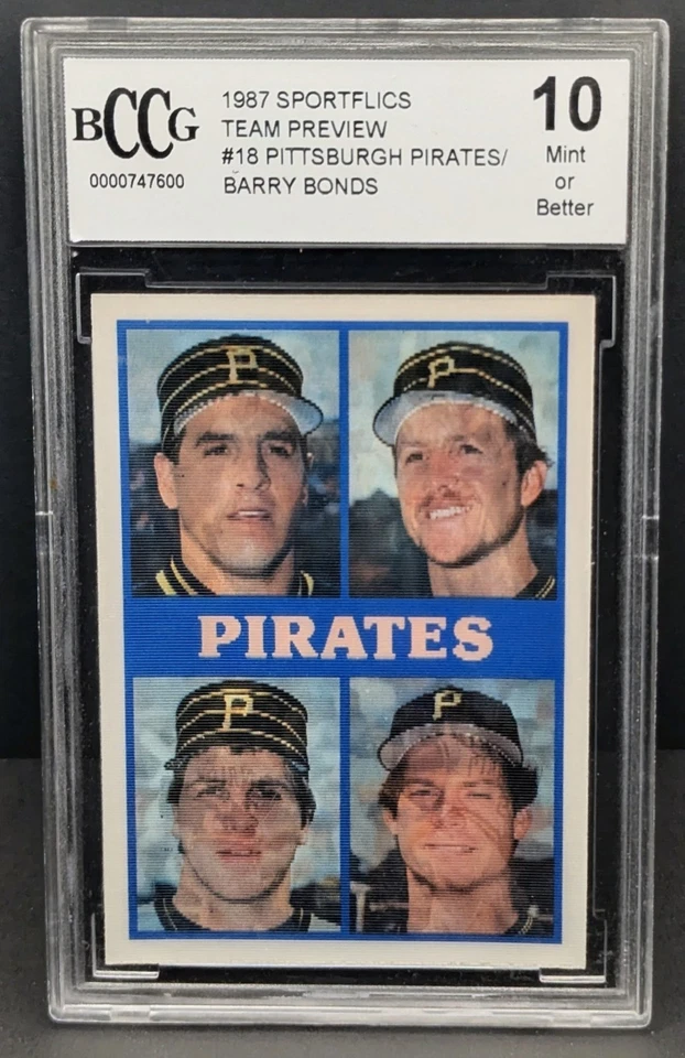 Pittsburgh Pirates Bonds, Bonilla, Bream, Smiley!! 1987 Team Preview! BCCG 10! - Imagem 2 de 3