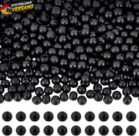 Schwarze Holzperlen 10Mm FüR Schmuck Bastelprojekte, 500 StüCk