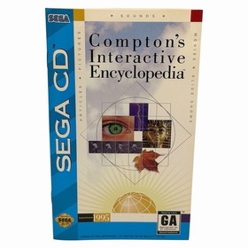 Compton's Interactive Encyclopedia (Sega CD, 1994) Complete w/ Manual + Reg Card