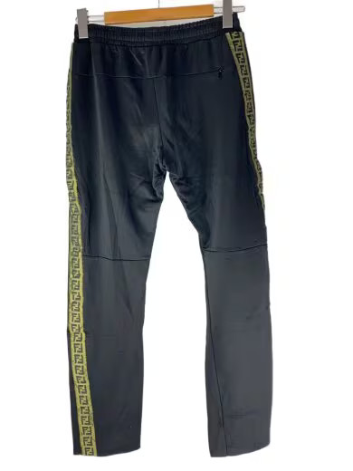FENDI Side Zucca Pattern Track Pants/ Jeans/ Size 46/ Cotton/ Black/ FAB542A9QR thumbnail 2