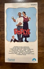 Popeye (VHS) Robin Williams, Shelley Duval ~ Tested / FREE SHIPPING