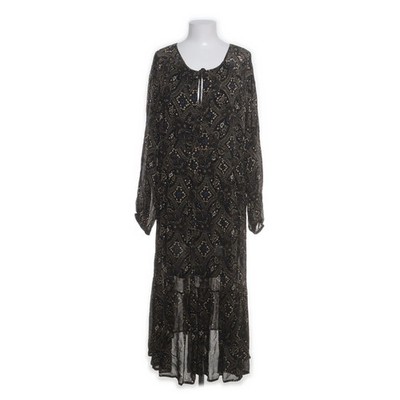 Indiska, Maxikleid, Größe: L, Schwarz/Mehrfarbig, Polyester/Viskose #dGu