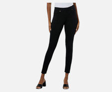 HUE Women's Ultimate Stretch Denim Full Length Legging Black Size Small