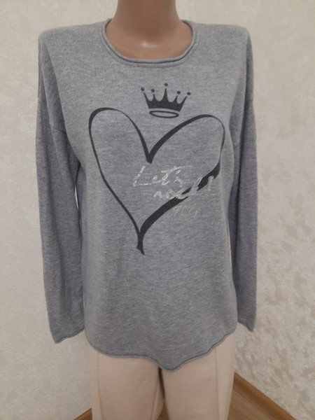 Women Gerry Weber Sweater Grey Wool 36 / S / 44