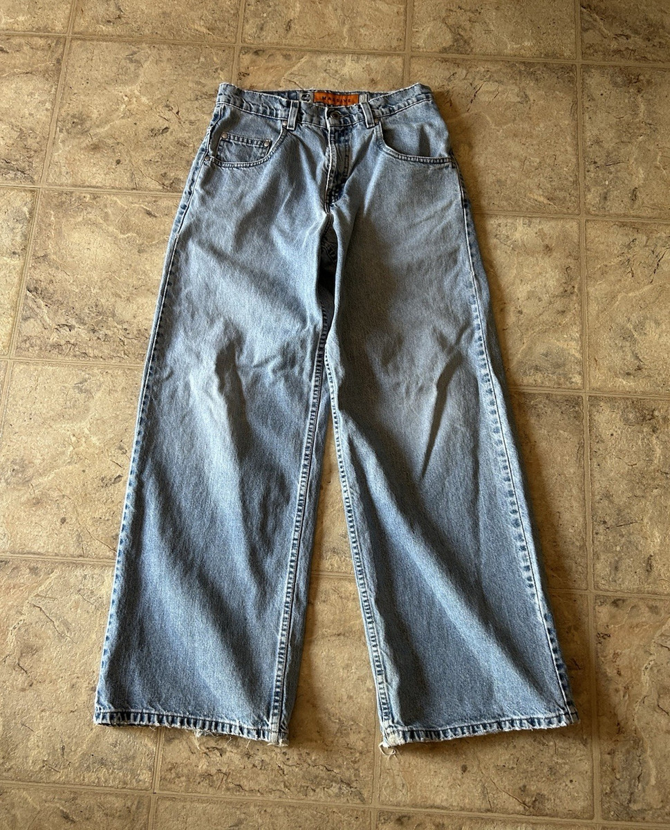 Levi's Silvertab Massive Wide-Leg Light Blue Distressed Denim