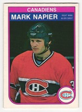 1982-83 O-Pee-Chee #189 Mark Napier Canadiens