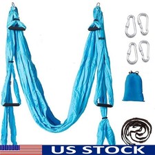 Aerial Yoga Swing Trapeze Indoor Outdoor Therapy Strength Fitness Sling New