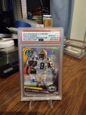 2023 Bowman University Chrome Prospect Autographs Malik Nabers Refractor /499 