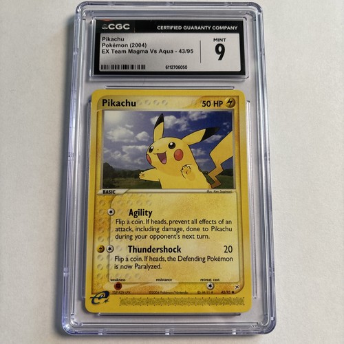 Pikachu graded CGC 9 for sale on eBay
