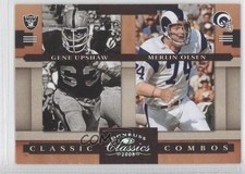 2008 Donruss Classics Classic Combos Silver Gene Upshaw Merlin Olsen HOF 0a1