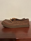 L.L. Bean Brown Campside Leather Lace Up Womens Shoes Size 6.5M Moc Flat Loafer — photo 1