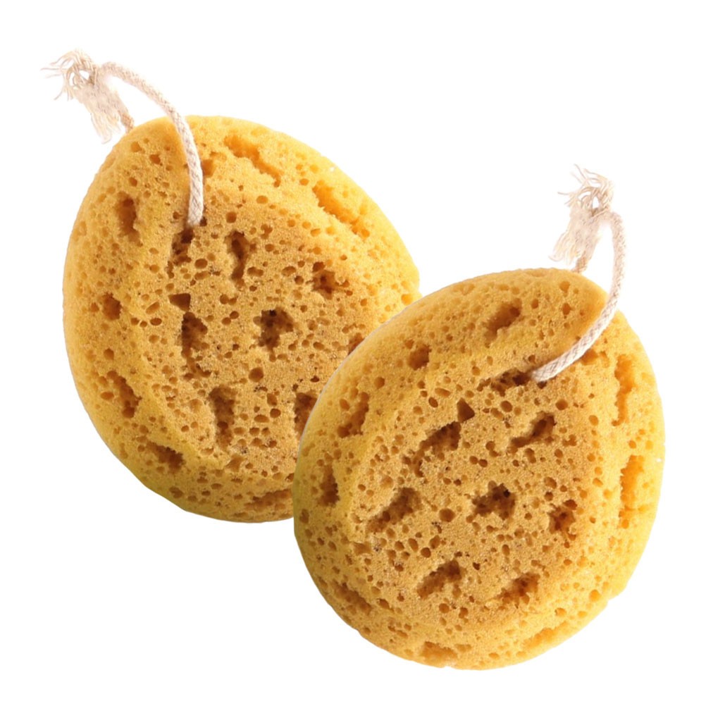2 Pcs Honeycomb Bath Sponge Body Exfoliating Tool Skin Cleaning Scrubber