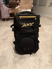 Zoot Triathlon Travel Bag Rolling Carry On Suitcase Yellow Black