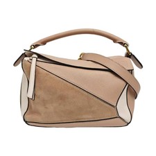   Authentic  LOEWE Puzzle Pink Leather Handbags DDP 