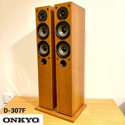 Gebrauchte ONKYO D-307F Standlautsprecher Paar 2-Wege 3-Lautsprecher getestet...