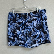 Tommy Bahama Relax Men's Swim Trunks Board Shorts Blue Floral Tropical Size XL