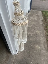 Vintage 46 Hanging Spiral Beach Sea Shell Win...