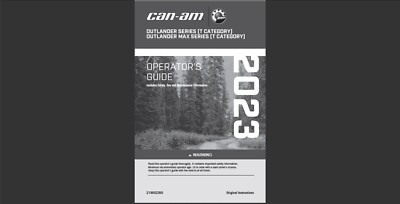 2023 Can Am OUTLANDER SERIES T CATEGORY and OUTLANDER MAX SERIES T CATEGORY O&M