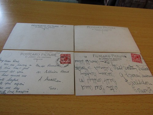 4 B/W postcards, early 20thC of Shepherds with their dogs. - Picture 2 of 2