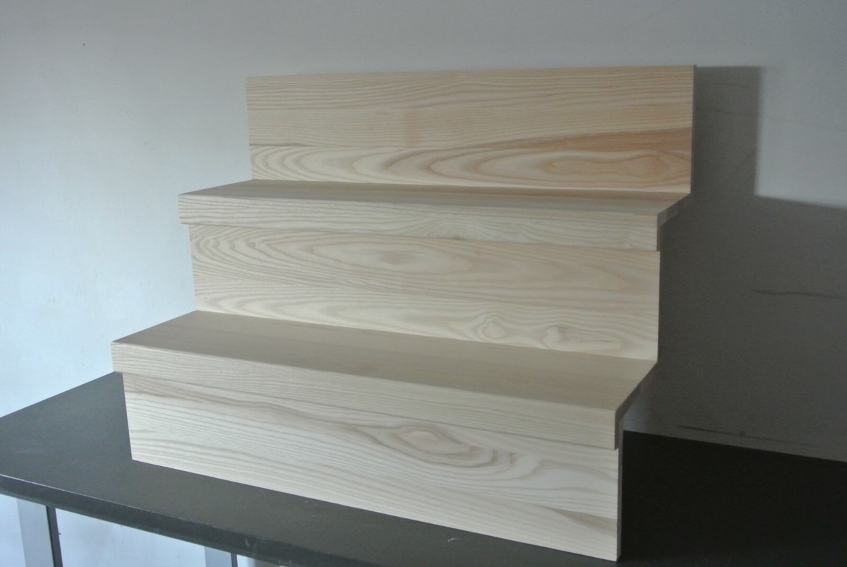 Wooden Stair Step Display Plywood Spiral Staircase Display Stand : 4