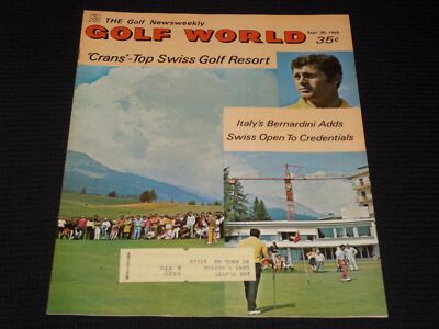 1969 SEPTMBER 30 GOLF WORLD MAGAZINE - ROBERTO BERNARDINI FRONT COVER - E 6526