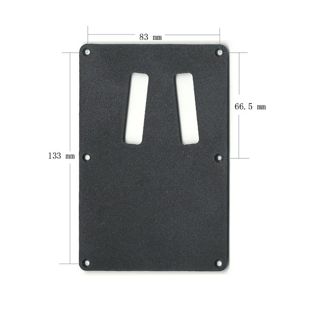 Tremolo Back Plate Cavity Cover for Kramer Style Guitar ABS 1ply Black