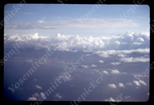 Sl85 Original Slide 1972  Hawaii aerial view from  airplane  966a