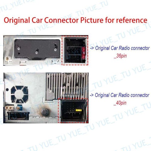 9''Car Stereo Radio Fascia Trim Frame Harness for PASSAT B5 MK45 JETTA BORA POLO - Picture 3 of 9