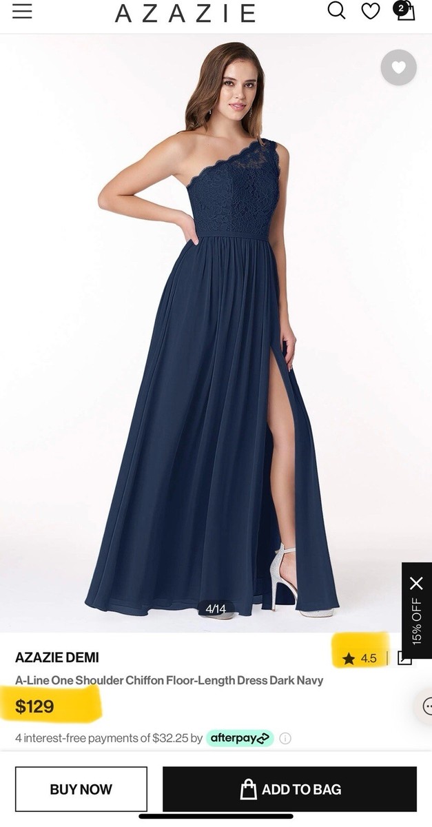 blue azazie dress Azazie Bridesmaid Dress size A6 Color Dusty Blue – snipsonline main image 0