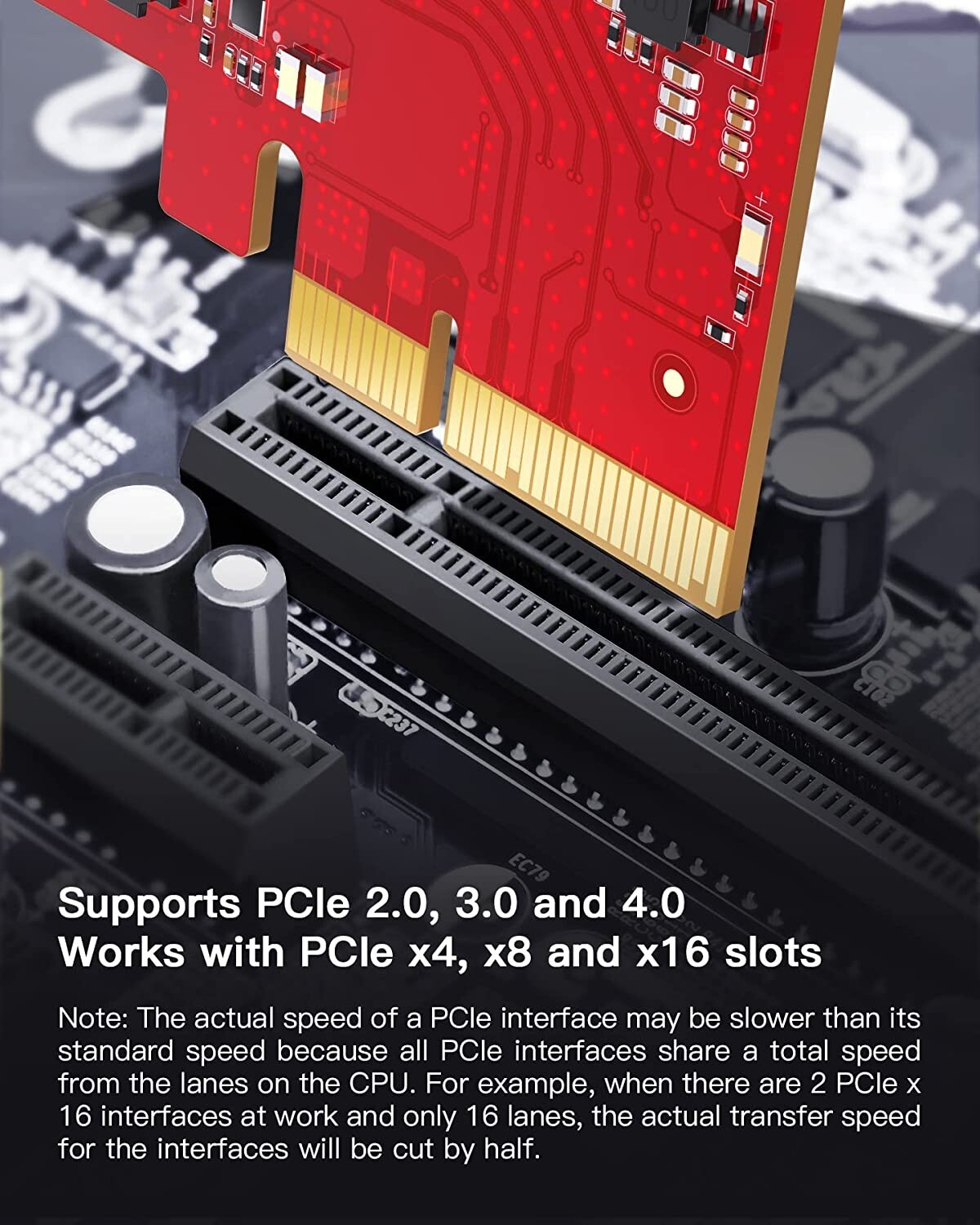 Inateck U21, PCIe to USB 3.2 Gen 2 Card with 16 Gbps