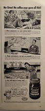 Vintage Print Ad 1947 Borden's Instant Coffee Elsie Jar Cow 