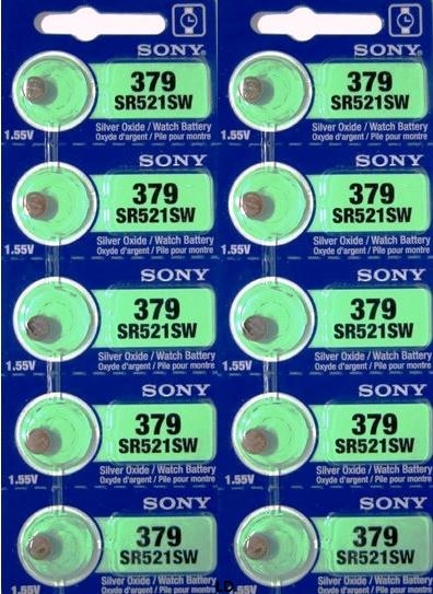 Batterie A Bottone 379 Batterie A Bottone SONY Murata SR521SW (2 Pezzi) - Modello 379 Nuove E Sigillate | Venditore USA Autorizzato Ar 35 Samsung - Foto 5