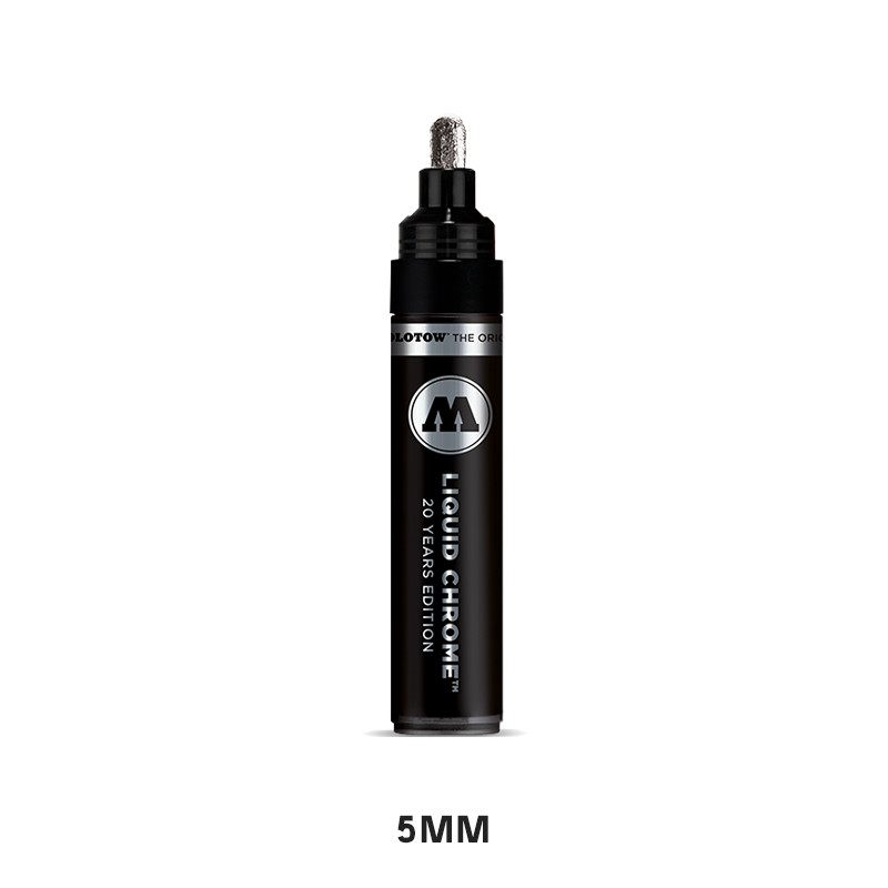 MOLOTOW LIQUID CHROME INK 1mm 2mm 4mm 5mm or 30mL Refill Gra