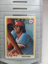 1978 Vintage Topps Pete Rose Baseball Card #20 Reds Baseball 3rd Base