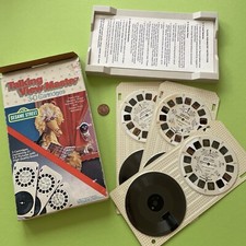 Vtg 3D Talking View-Master Reels Cartridges Records Sesame Street Big Bird