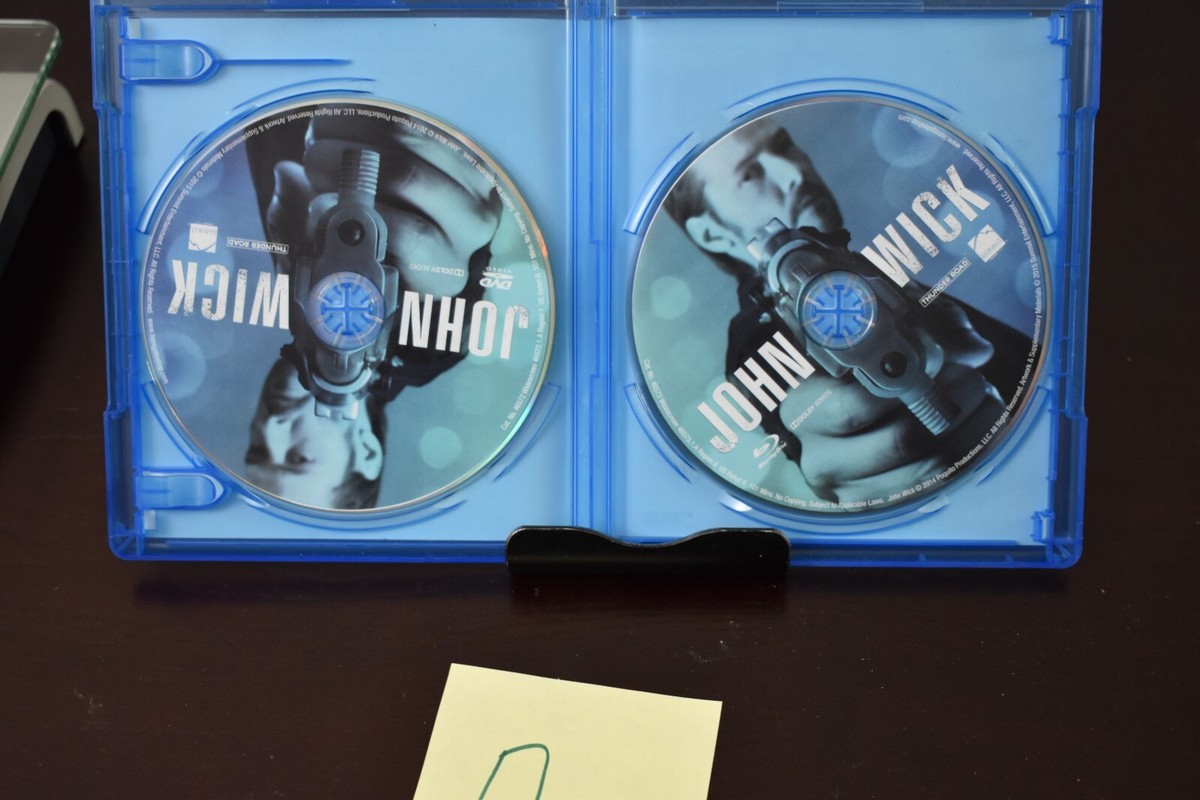 John Wick Chapter 1 Movie Blu-Ray Keanu Reeves Action Chad