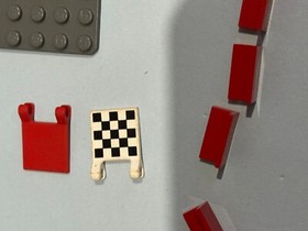 LEGO Racers: Ferrari F1 Pit  Set 8375 -1 sub -missing most stickers -no inst/box