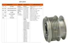 New Alternator Clutch Overrun Pulley Ford Modeo Volvo S80 V60 V70 XC60 XC70 Z701