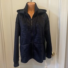 Fabletics Lotta Black Camo Removable Hood Jacket S Small $90