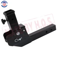Folding 2" Trailer Hitch 500LB Shank Mount Cargo Wheelchair Carrier Adapter 