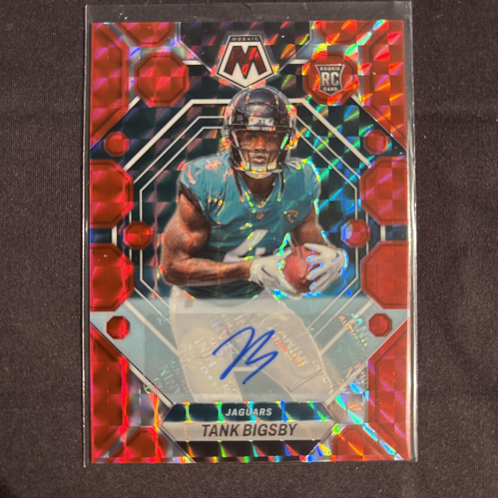 2023 Panini Mosaic Rookies Red Prizm /199 Tank Bigsby #364 Rookie Auto