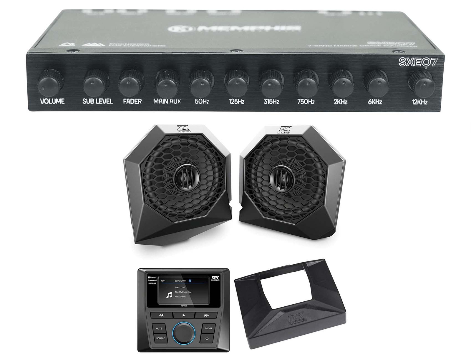 Динамики Модули Ресивер Комплект для приборной панели Провод эквалайзер для Polaris RZR XP1000900 2014-2018 73390₽